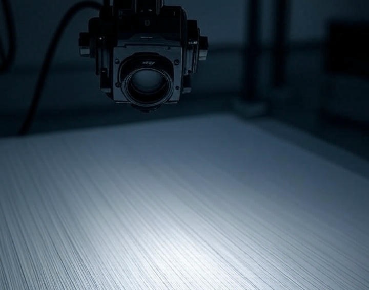 Anisotropic Optical Sheet Brightness Unevenness Analysis Visualization